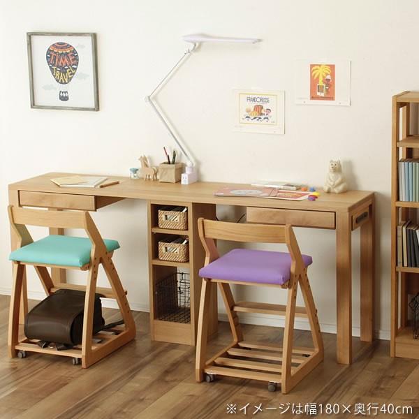 お部屋に合わせてサイズが選べる シンプルでスリムな学習机セット (幅
