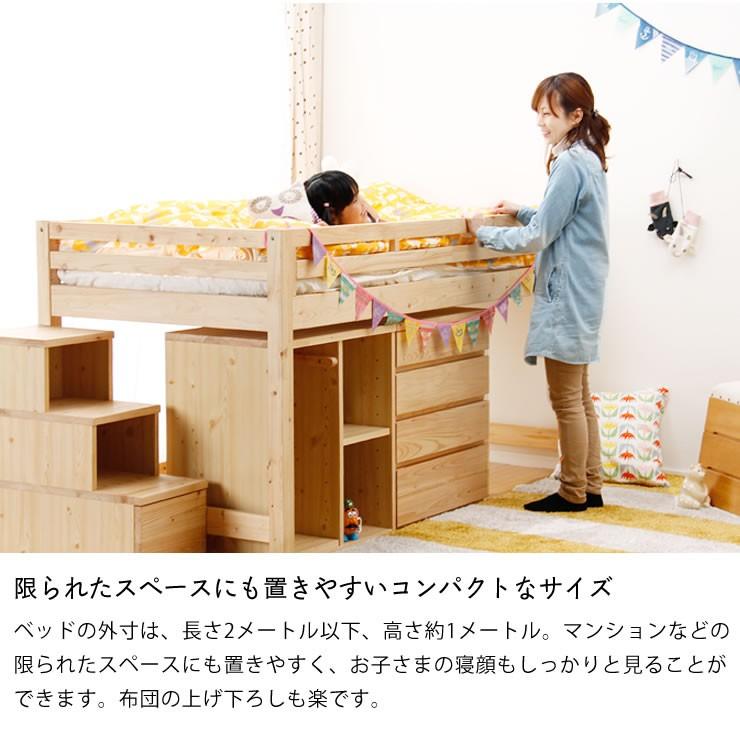 子供部屋にぴったり お部屋を有効活用出来る 万能システム ロフトベッド 4点セット A3 0132 家具の里 通販 Yahoo ショッピング