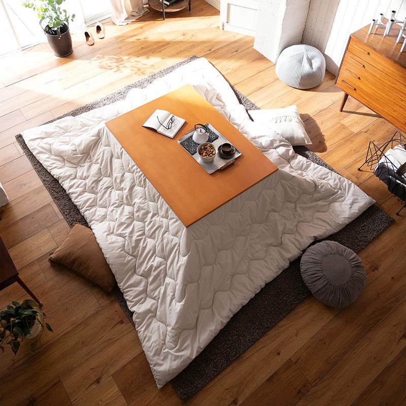 長方形・ロマンス　V&A こたつ薄掛け布団・裏地ボアタッチ・約２００×２４０㎝ こたつ布団〔200×240cm〕 こたつ布団 長方形 ファー こたつ