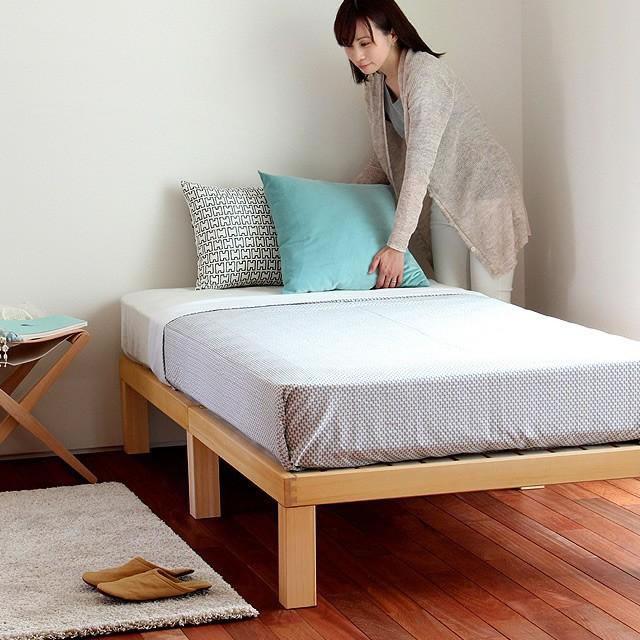 あ！かる〜い！高級桐材使用、組み立て簡単シンプルなすのこベッド