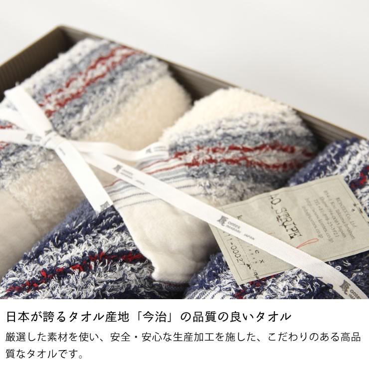 kontex(コンテックス) 40ストライプ タオル4枚セット （フェイスタオル