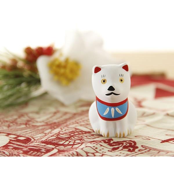 中川政七商店 忠犬みくじ 白（1個） 置き物 縁起物 陶器 プチギフト