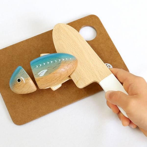 WOODY PUDDY（ウッディプッディ）　はじめてのおままごと 焼き魚セット_1