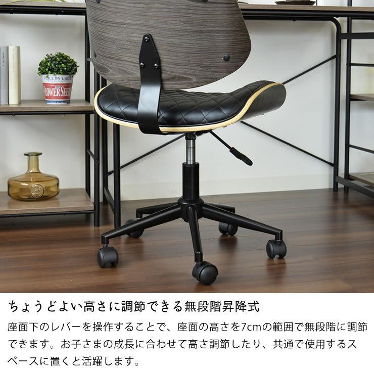 タマリビング 昇降式キルティング デスクチェア PCチェア ホワイト