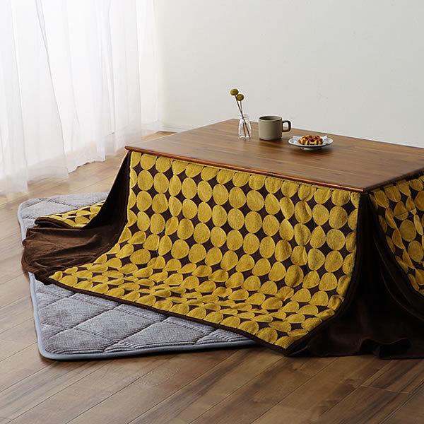 ローテーブルにもなるパーソナルこたつ・こたつ布団 2点セット （ハイ