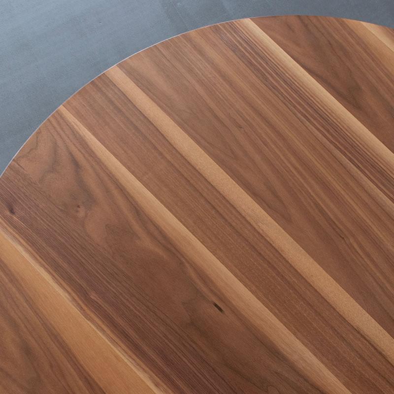 協立工芸 家具調コタツ・こたつ 円形 105cm丸 木製（ウォールナット材