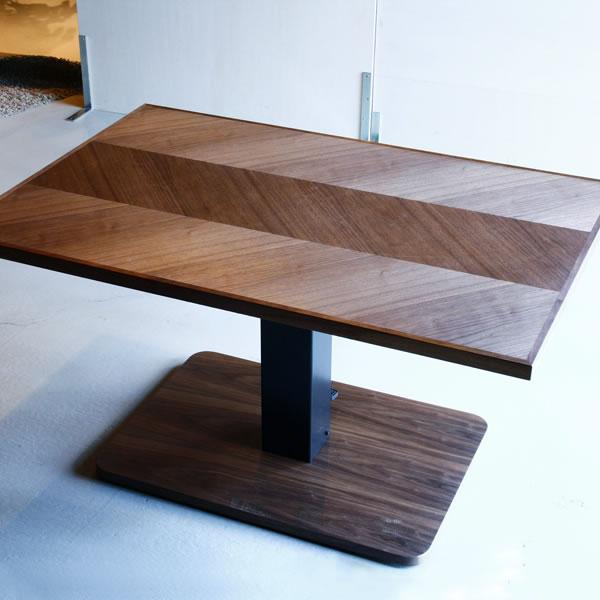 ☆ヘリンボーン柄昇降式テーブル☆ 楽天市場】昇降テーブル ツートン ヘリンボーン柄 100cm キャスター