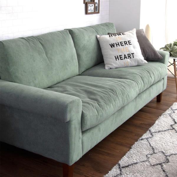 ヴィンテージライク　ソファ ヴィンテージライクなソファ 3人掛け ※代引き不可 : 家具の里