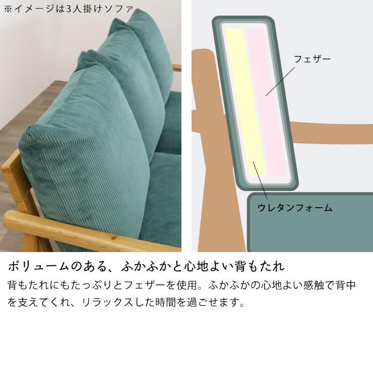 北欧テイストのソファ 2人掛け ※代引き不可 : 家具の里 - 通販 - Yahoo
