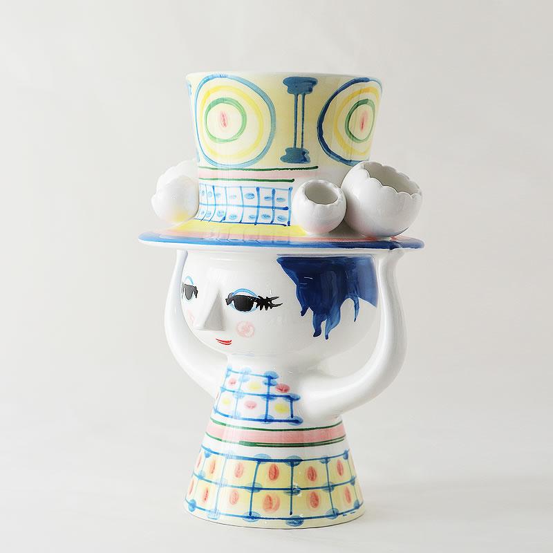 BJORN WIINBLAD(ビヨン・ヴィンブラッド) LADY WITH HAT VASE BJORN WIINBLAD(ビヨン・ヴィンブラッド) LADY WITH HAT VASE