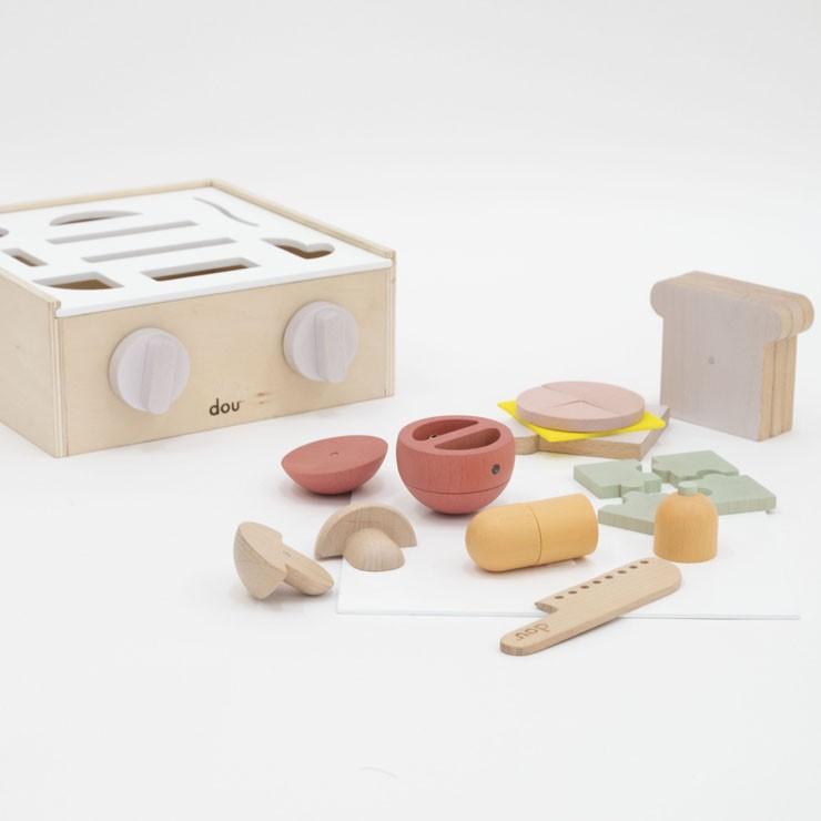 木製 おままごとセット　「dou?」LITTLE　CHEF　木のおもちゃ 知育玩具_2