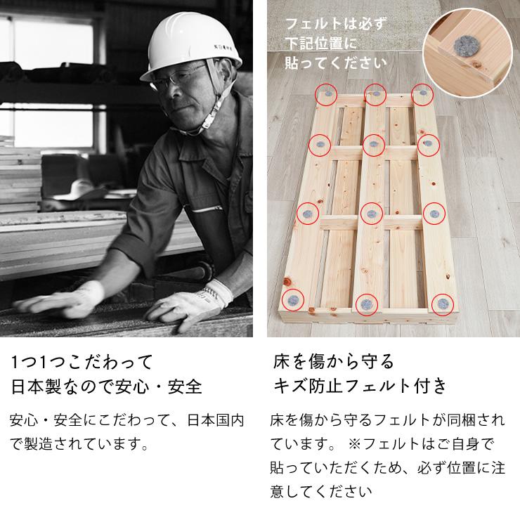 パレットベッド シングルサイズ　すのこ 4枚セット　※代引き不可 【リラクゼーション】