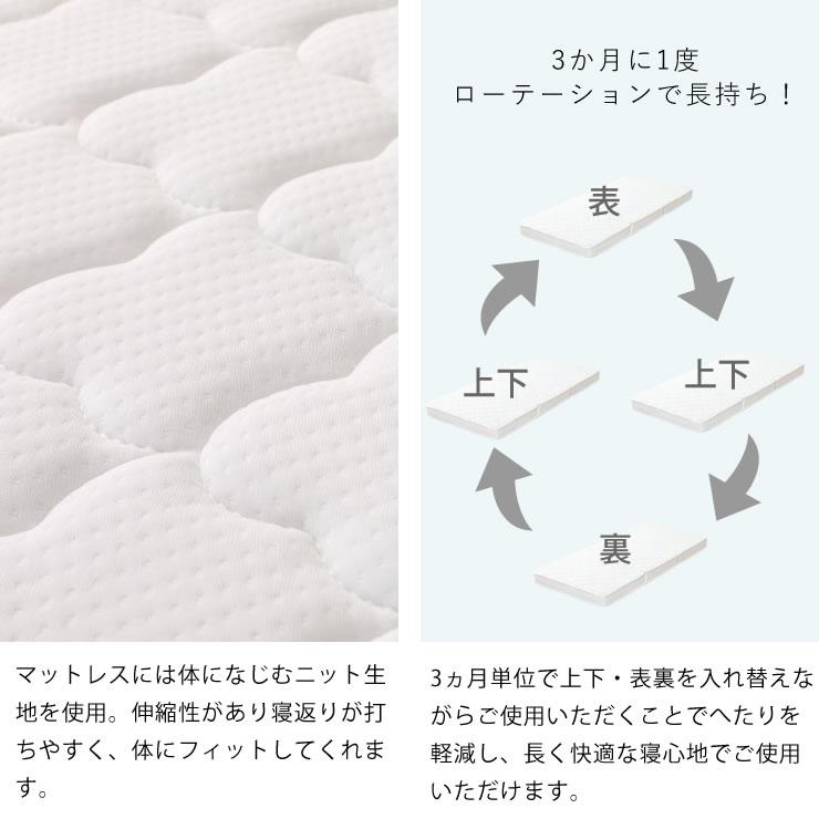 三つ折りポケットコイルマットレス セミダブルサイズ ※代引き 三つ折りポケットコイルマットレス セミダブルサイズ ※代引き