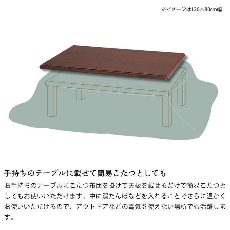 コタツ天板・こたつ天板単品 長方形 180cm幅 木製（ウォールナット材