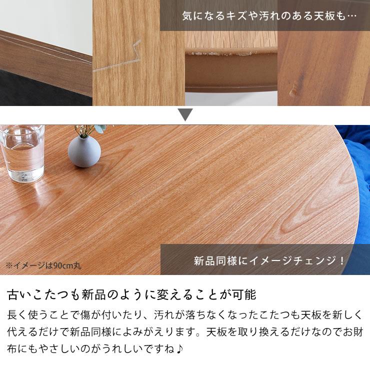 コタツ天板・こたつ天板単品 円形 120cm丸 木製(サクラ材 コタツ天板・こたつ天板単品 円形 120cm丸 木製(サクラ材