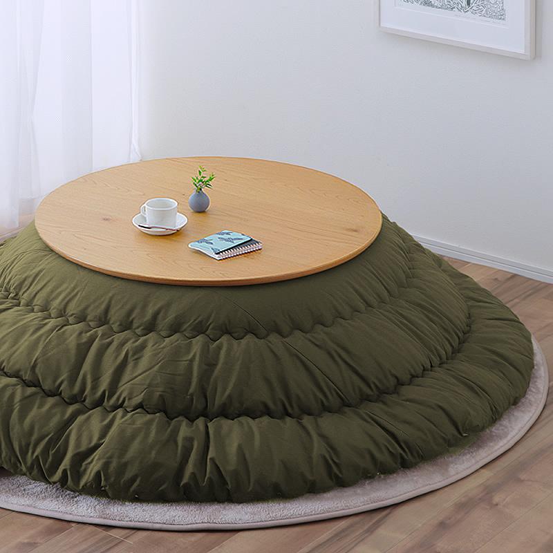 家具調コタツ こたつ 円形 90cm丸 木製（ナラ材） : 家具の里 - 通販
