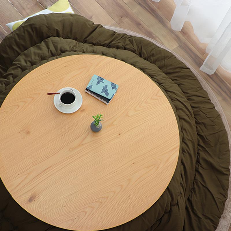 家具調コタツ こたつ 円形 90cm丸 木製（ナラ材） : 家具の里 - 通販