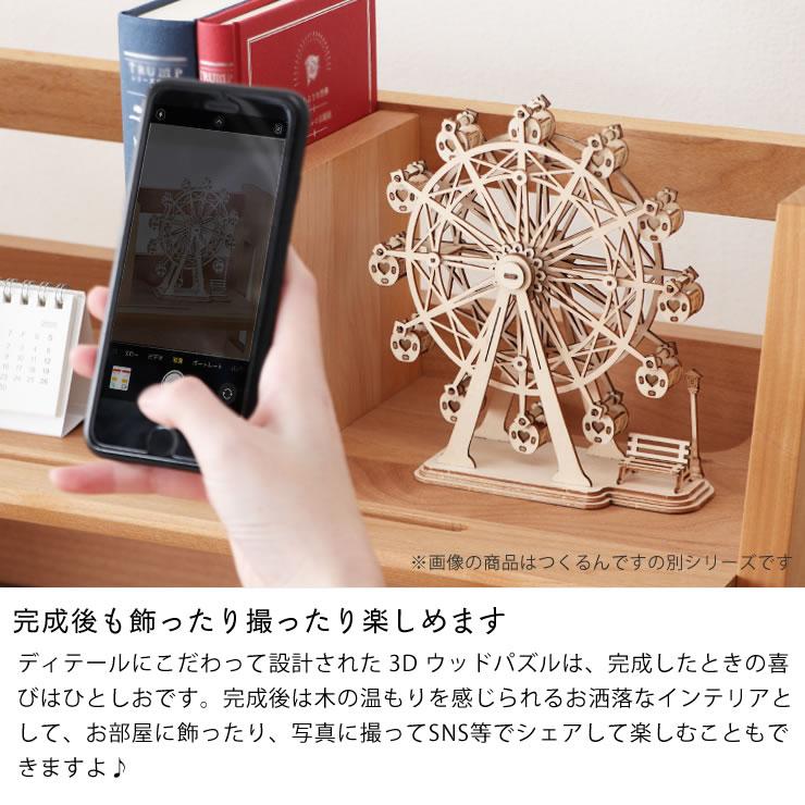 つくるんです つくろう！動く3Dウッドパズル 機関車 : 家具の里 - 通販