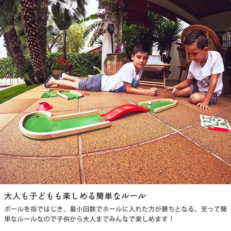指で弾いて楽しむ木製ゴルフゲーム Pitch＆Plakks（ピッチプラックス