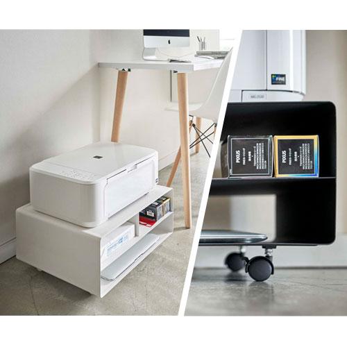 プリンター収納ラック プリンター台 おしゃれ キャスター 取り外し可能 卓上 机上 デスク周り 机下収納 お洒落 北欧 モノトーン インテリア Tower Abr9111 インテリア 雑貨の通販 かぐ日和 通販 Yahoo ショッピング