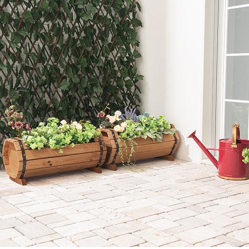 園芸用 プランター 人気 ガーデニング おしゃれ 花 野菜 栽培 菜園 土 Diy サイズ 樽型 タル 天然木 コンパクト ベランダ ガーデン 庭 Gar インテリア 雑貨の通販 かぐ日和 通販 Yahoo ショッピング