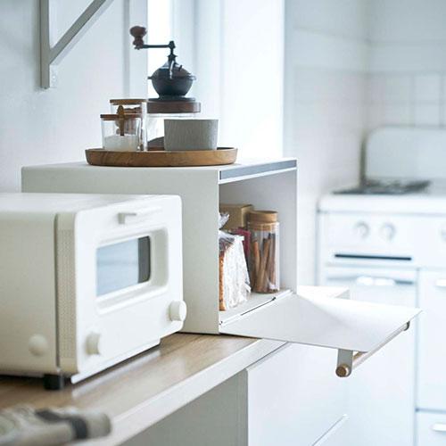 パン置き場 食パンストッカー ブレッドケース パンケース ブレッドボックス カウンター上収納 扉付 マグカップ 食パン 調味料 収納庫 おしゃれ Kst インテリア 雑貨の通販 かぐ日和 通販 Yahoo ショッピング