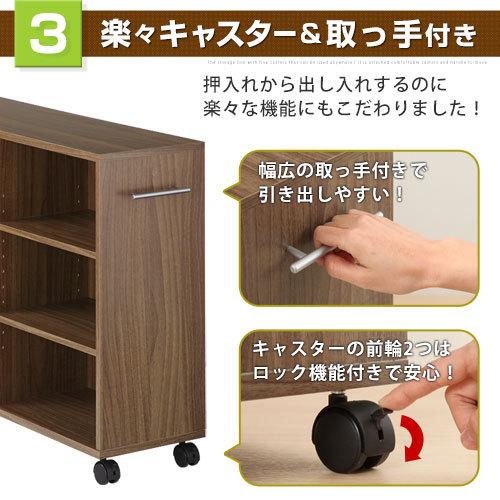 押入れラック 押し入れ収納 キャスター付き 棚 幅26cm 隙間 木製ラック 収納 おしゃれ 買取 コミック 本棚 シェルフ 子供部屋 3段