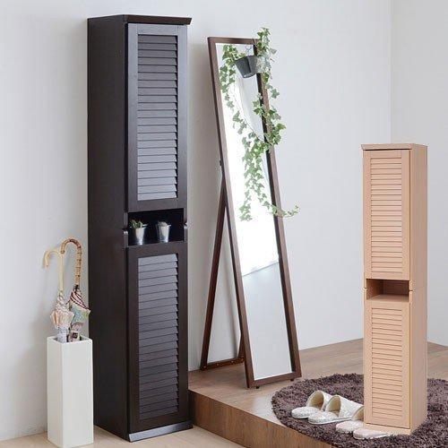 シューズボックス シューズラック 下駄箱 靴箱 収納 狭い空間 縦置き ルーバー 薄型 可動棚 靴入れ スリムシューズボックス おしゃれ Sbx インテリア 雑貨の通販 かぐ日和 通販 Yahoo ショッピング