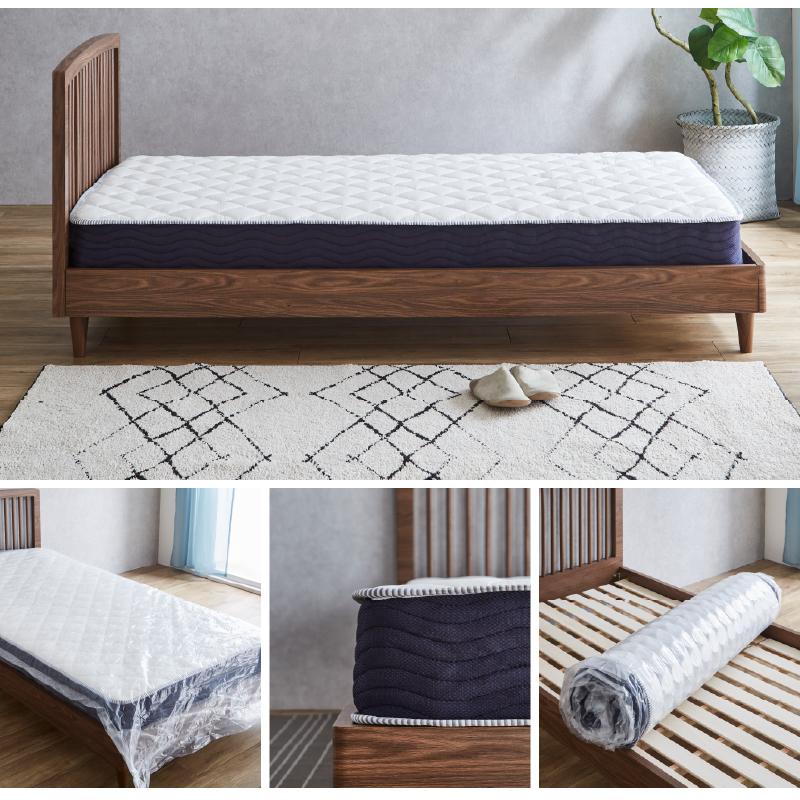 サンコウ 【在庫限り】圧縮ロールポケットコイルマットレス ダブル 厚