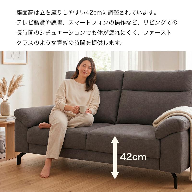 ソファー 2.5人掛け ハイバック ソファ 引っかき傷に強い ペット 傷 