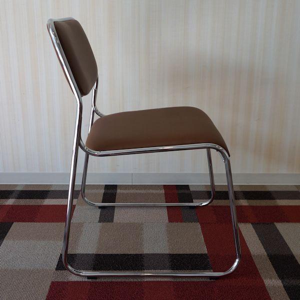 スタッキングチェアー スタッキングチェア ミーティングチェア 茶色
