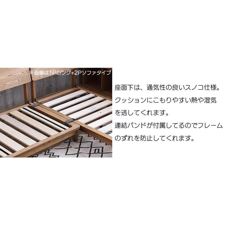 カウチソファー ソファー ソファ 3人掛け 北欧 カウチ カウチソファ カウチ ノココ 幅242cm グレー 木フレーム アッシュ材 ファブリック 三人 KAGUCOCOの画像