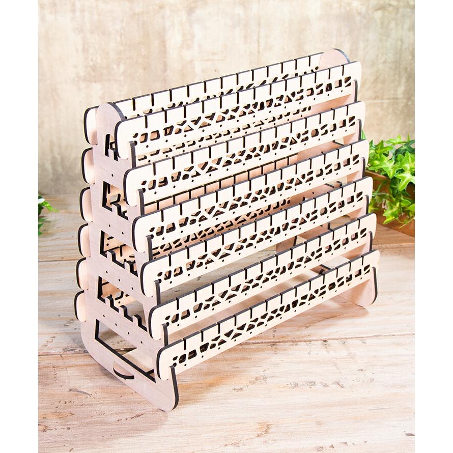 3色 アクセサリーラック 大容量アクセサリースタンド シンプル木製