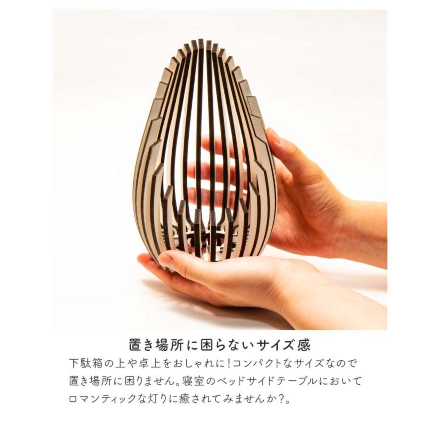 キャンドルホルダー LED 木製 3色から選べる 日本製 炎のオブジェ