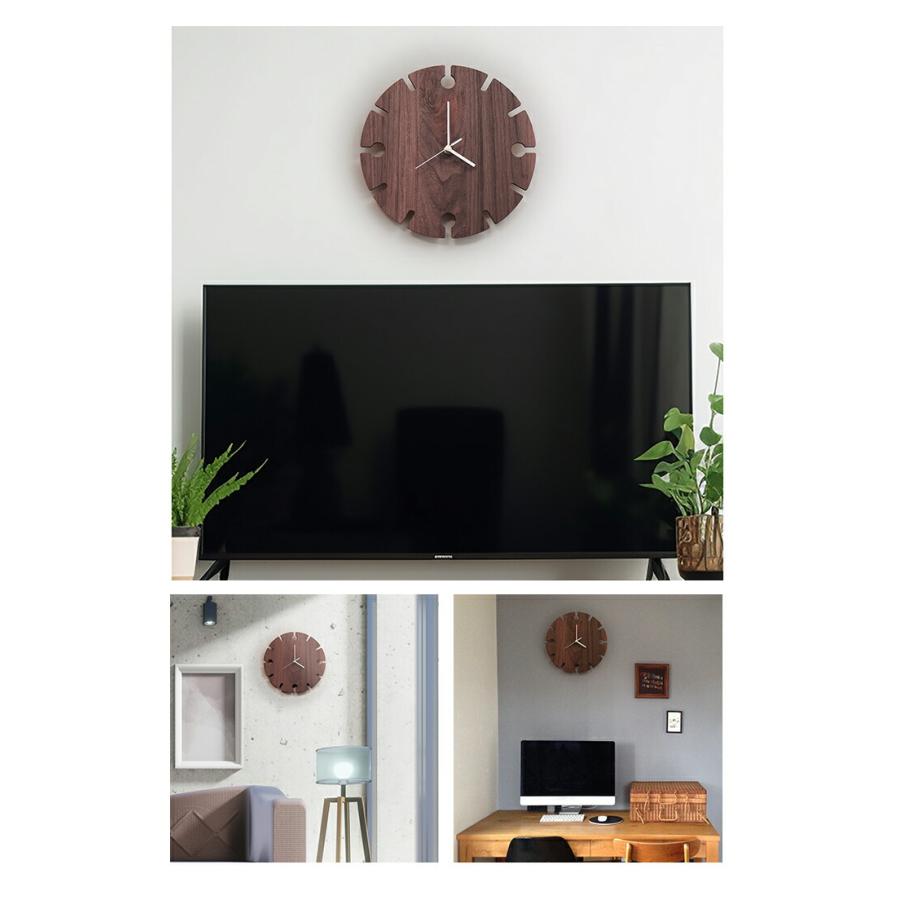 壁掛け時計 木製 シンプル ウォールクロック 壁時計 掛け時計 静か
