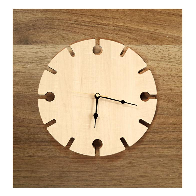 壁掛け時計 木製 シンプル ウォールクロック 壁時計 掛け時計 静か