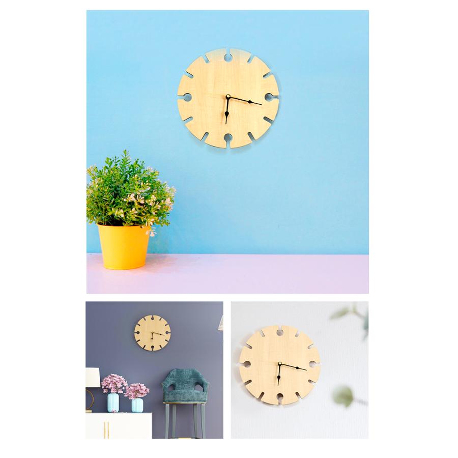 壁掛け時計 木製 シンプル ウォールクロック 壁時計 掛け時計 静か