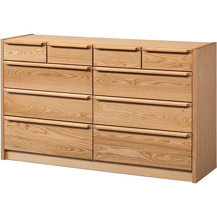 タンス チェスト 木製 収納 レッドオーク 無垢 ローチェスト アンリ 幅