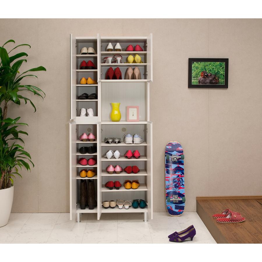 下駄箱 完成品 シューズボックス 家具 棚 玄関収納 モダン 安い パルティータ ミラー付き シューズラック スリム ハイタイプ 完成品 日本製 Wt 手作り家具工房家具のココボ 通販 Yahoo ショッピング