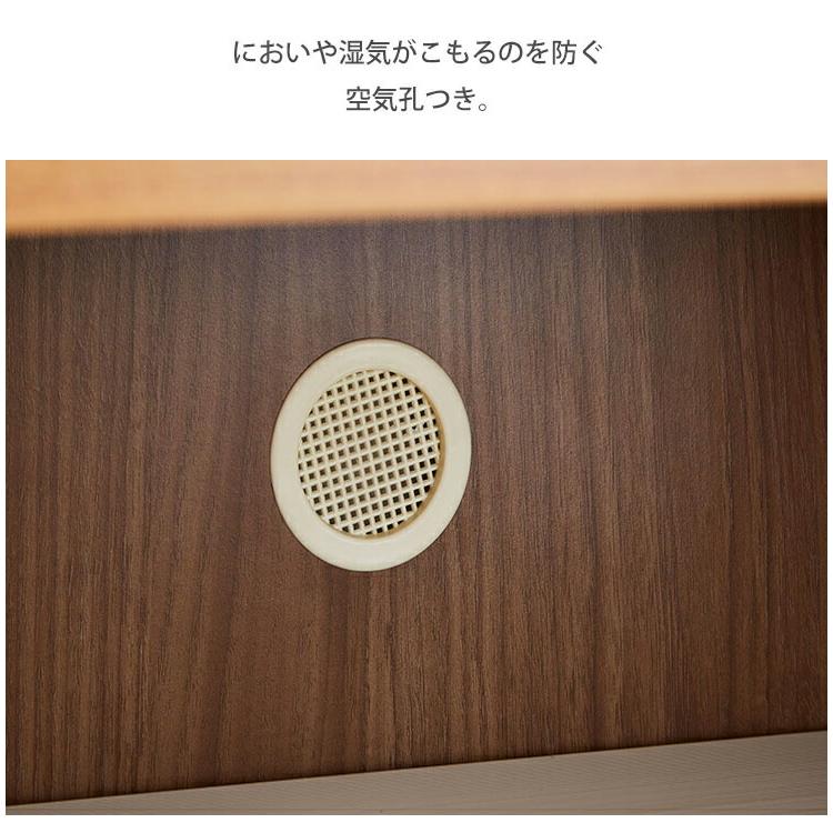 下駄箱 大川家具 シューズボックス 家具 棚 玄関収納 モダン シューズボックス リアル 幅75cm ハイタイプ 鏡面 木製 完成品 日本製｜kagucoco｜17