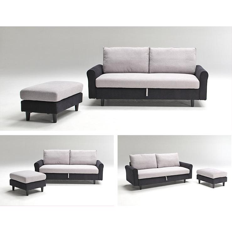 収納付きソファー　3人がけ　2.5人がけ 楽天市場】トレックス | 開梱設置無料 2.5P スツールセット 幅165cm