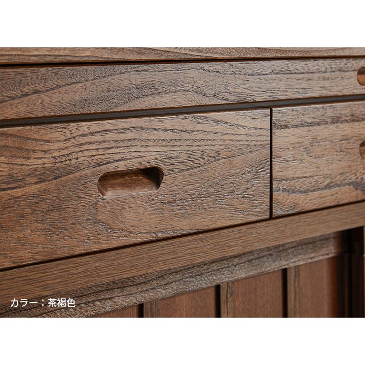 食器棚 キャビネット 棚 サイドボード 鎌倉 ハイタイプ 幅90cm ライト
