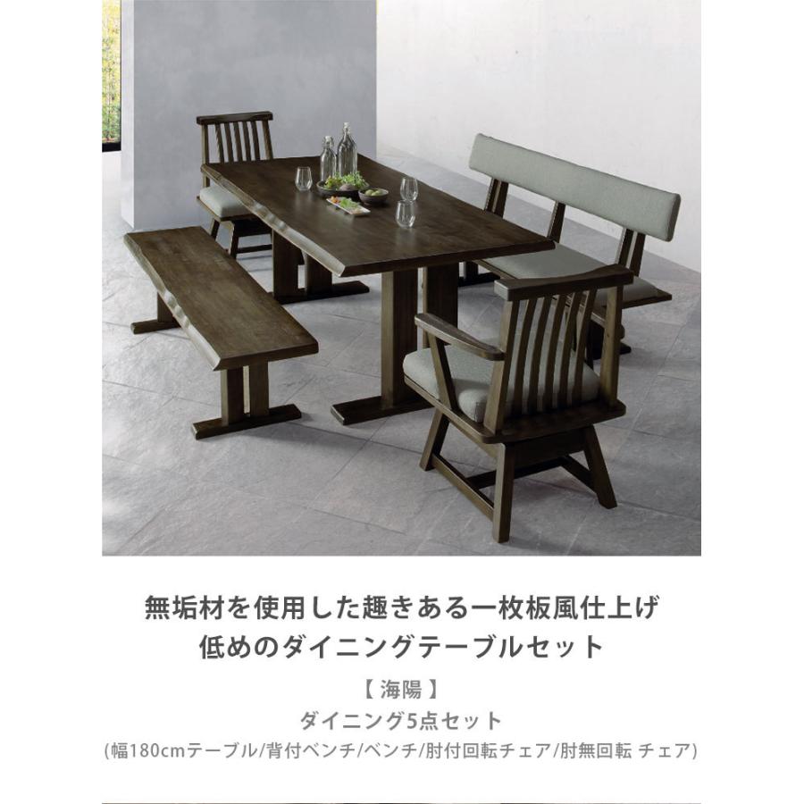 ダイニングテーブル ダイニングセット テーブル 海陽 5点セット(幅180