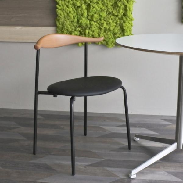 ブルホーン チェア ブラック脚 ダイニングチェア ハンス ウェグナー