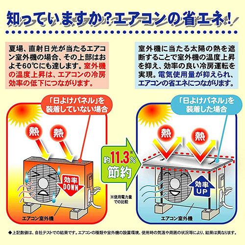 ワイズ エアコン室外機の日よけパネル SX-010｜kagucyoku｜02