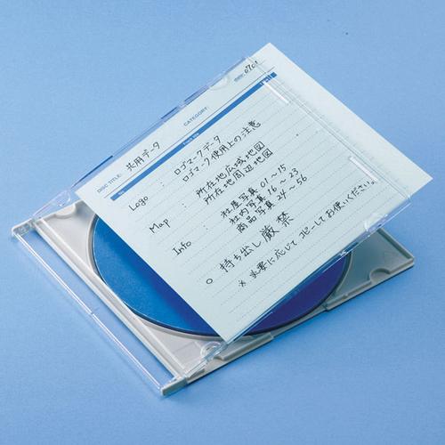 サンワサプライ 手書き用インデックスカード(ブルー) JP-IND6BL｜kagucyoku