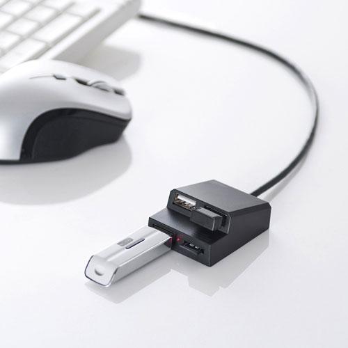 サンワサプライ USB3.2Gen1+USB2.0コンボハブ カードリーダー付き USB-3HC315BKN｜kagucyoku｜02