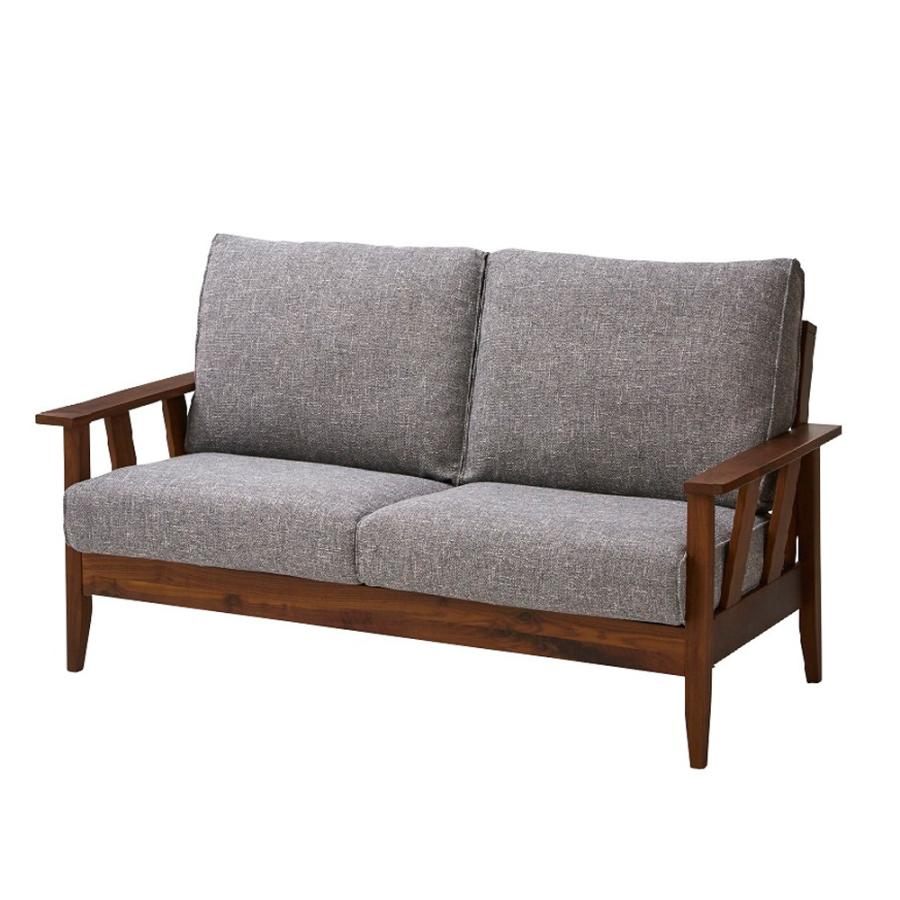 2Pソファ グリル ファブリック 2人掛け デニム 木製 デニムソファ 北欧