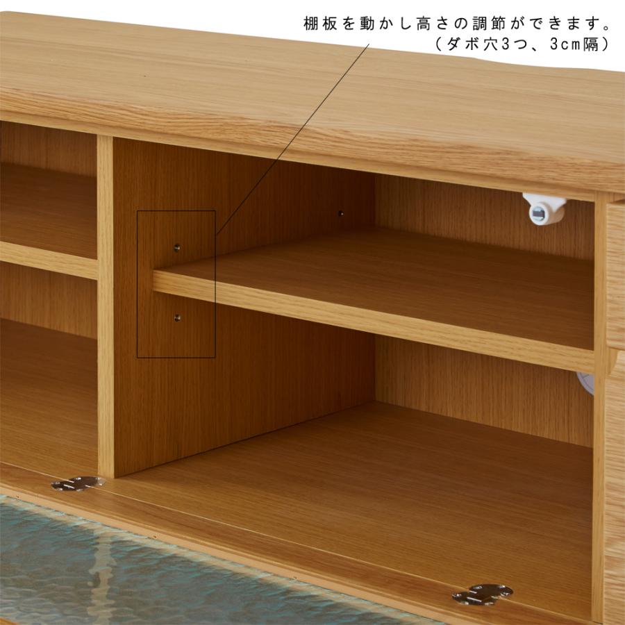 【送料込】160　テレビボード 　ローボード　テレビ台 　北欧　ナチュラル　収納 160 TVボード 北欧 ナチュラル ローボード 無垢 オーク テレビ台