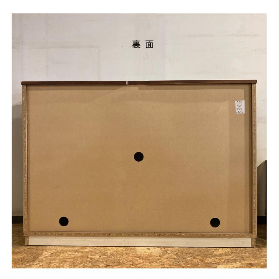 北欧 ホワイトキャビネット 幅120 アンティーク 食器棚 大川家具